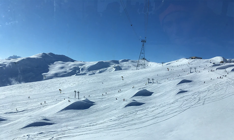 Главный сноупарк LAAX, сноубординг